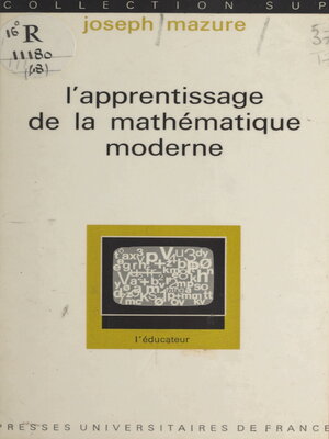 cover image of L'apprentissage de la mathématique moderne